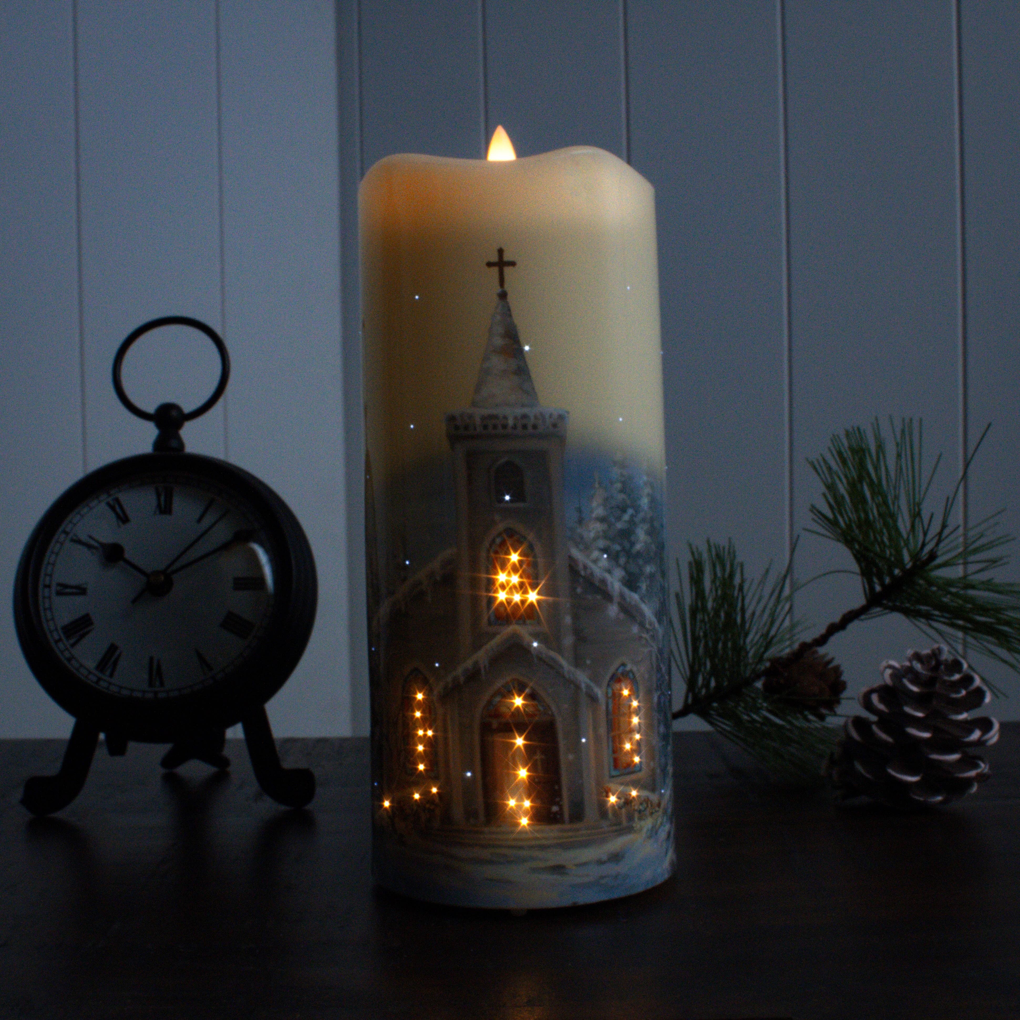 Glow Decor - Wholesale Flameless Candle - The Chapel Fiber Optic Candle2