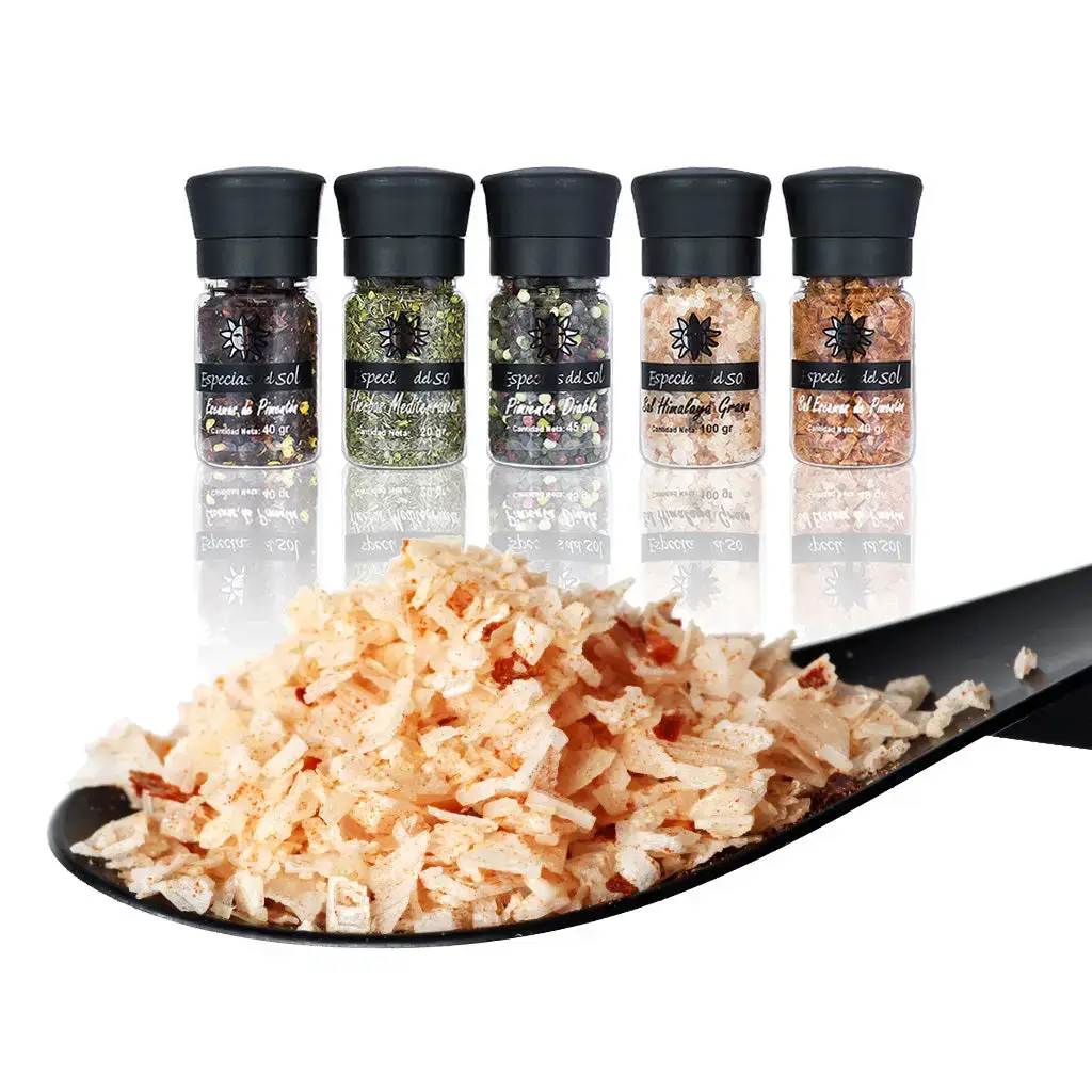 Especias del Sol - Wholesale Salt - CHILI FLAKE SALT [MPN] PET Grinder / 35g0