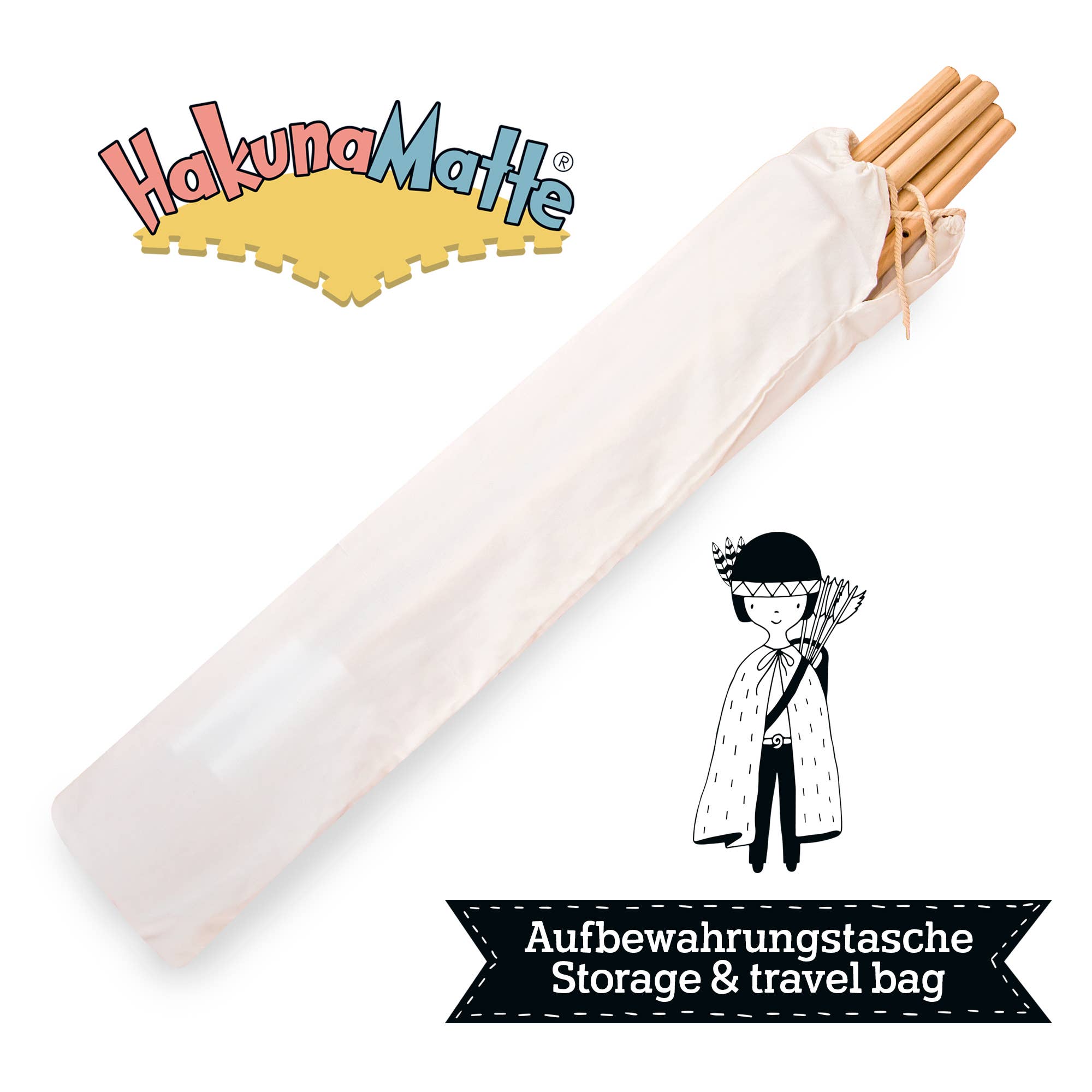 White Black Hakuna Matte Teepee Tent for Children «Little Explorers» for wholesale on Faire4