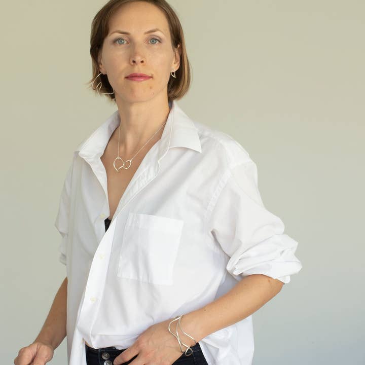 Elina Briede Jewelry - Wholesale Pendant/Charm Necklace - Simple organic shape link necklace3