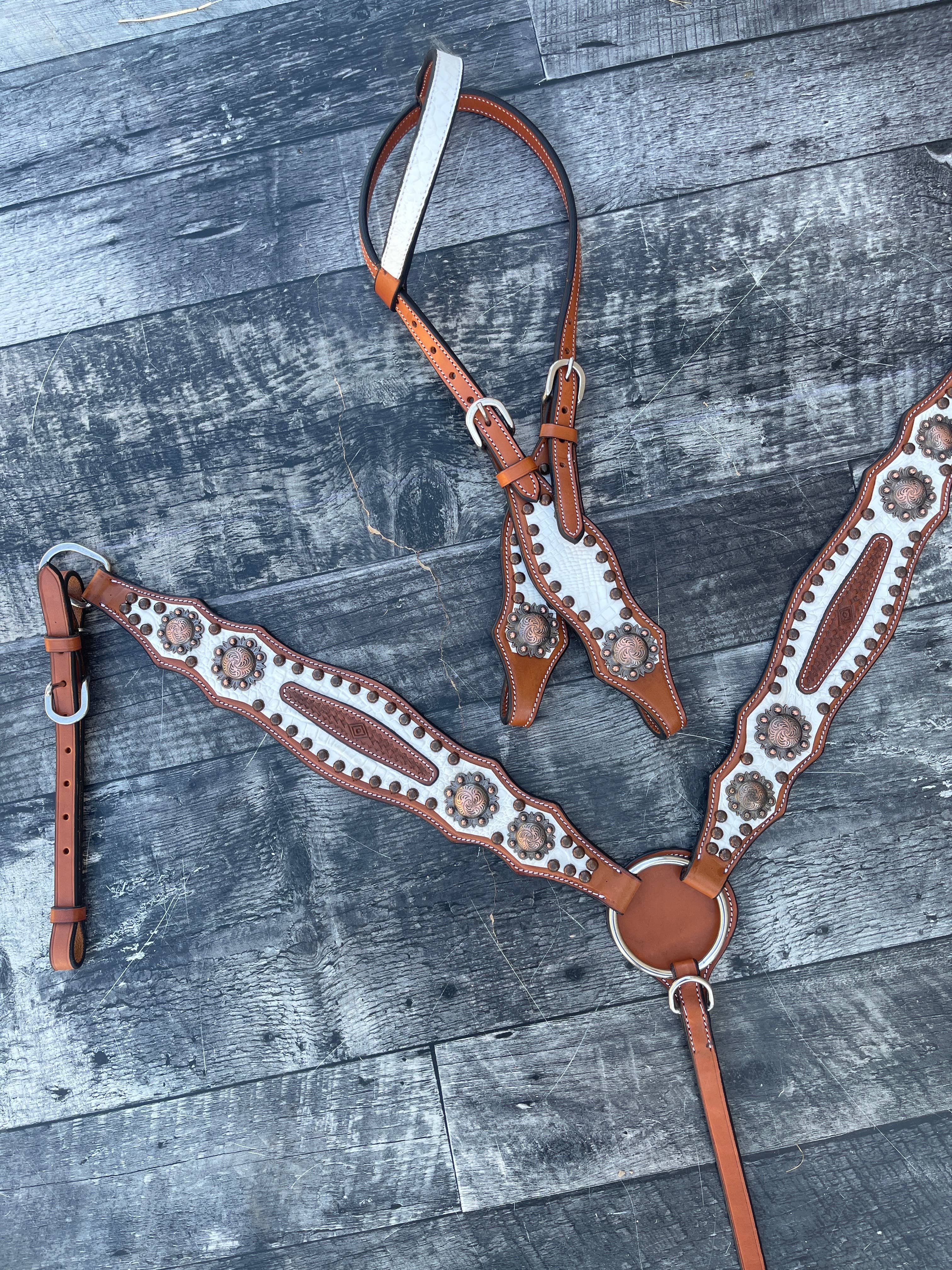 Schulz Equine - Wholesale Horseback Riding Gear - Doc Holiday Headstall and Breast Collar Set9