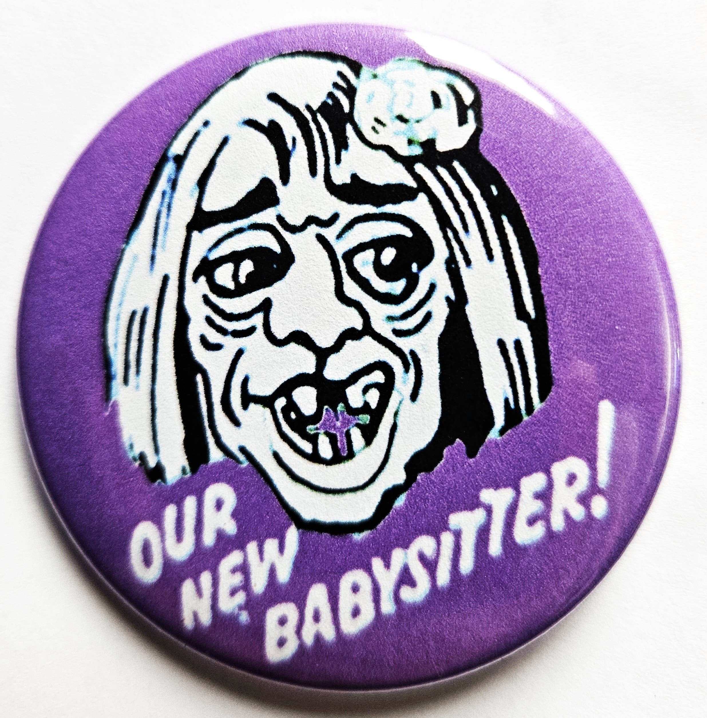 Flip The Record - Wholesale Lapel Pin/Button - Vintage Horror Buttons Magnets & Bottle Openers. set 097