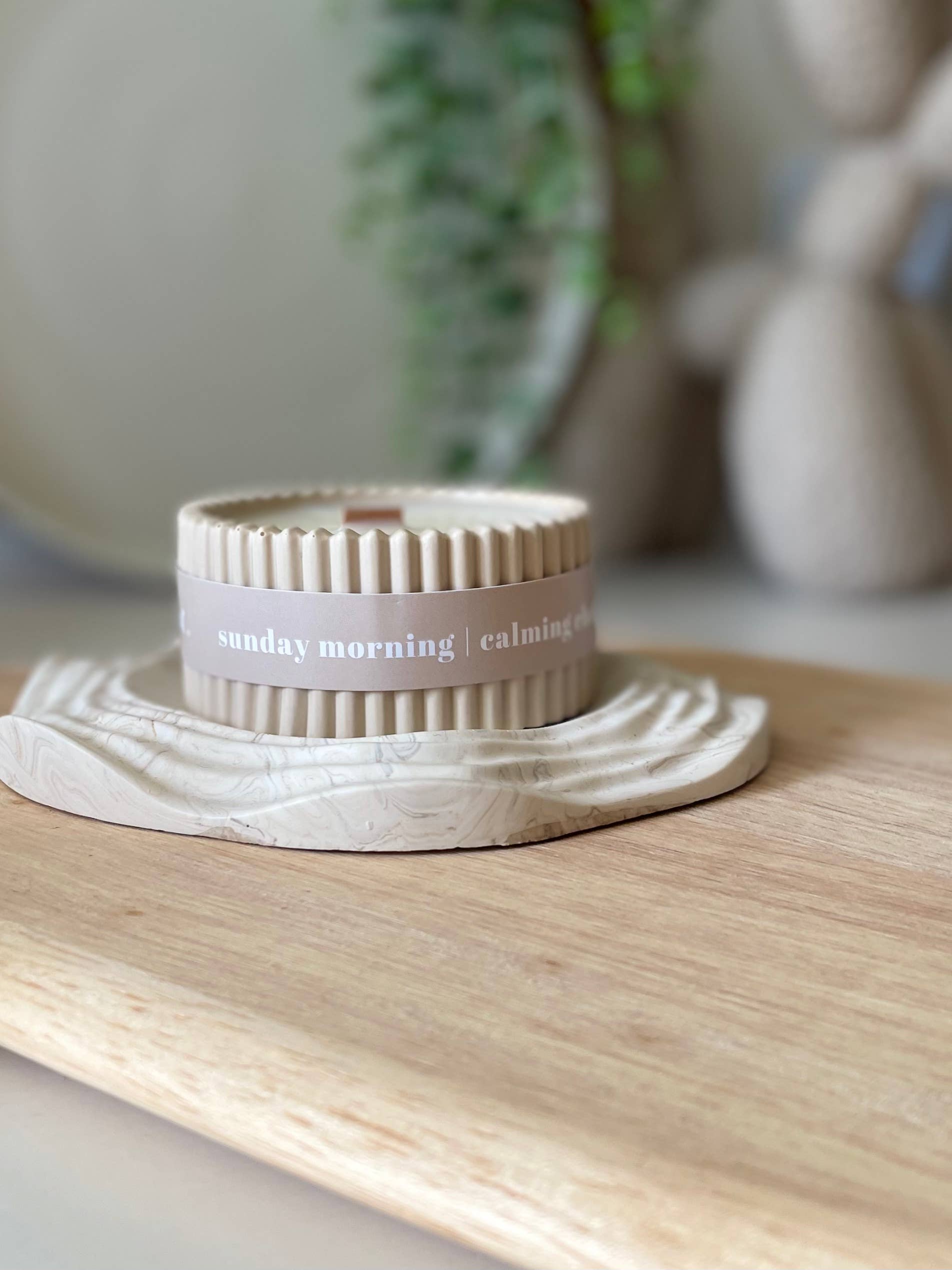 The Wax Leaf Candle Co - Wholesale Jar/Filled Candle - Luxury Chamomile Scented Soy Wax Candle / Scandi Inspired