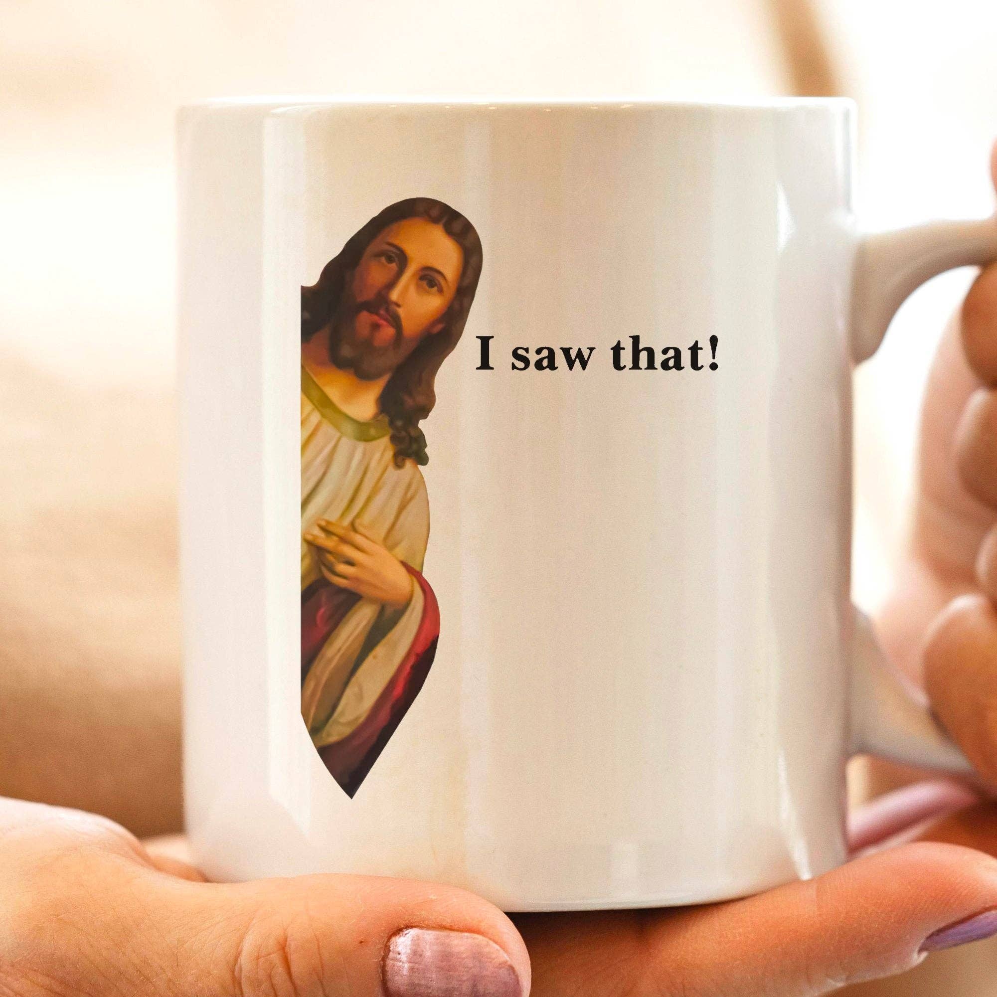 Sticker Bull - Wholesale Coffee Mug - Jesus I Saw That 11oz Coffee Mug1