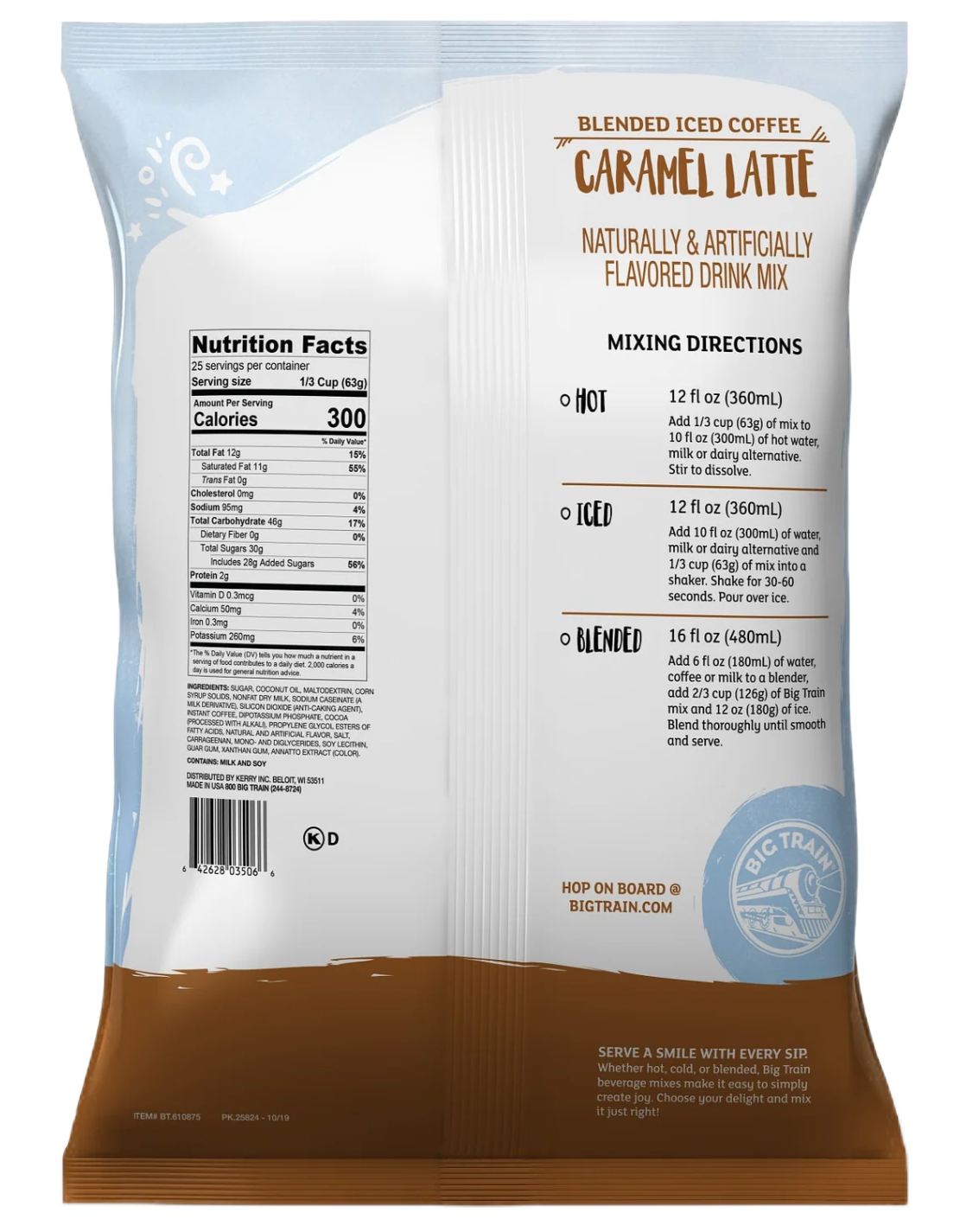 Dark Canyon Coffee Company - Wholesale Iced Coffee/Cold Brew - Big Train Caramel Latte Blended Iced Coffee Mix1