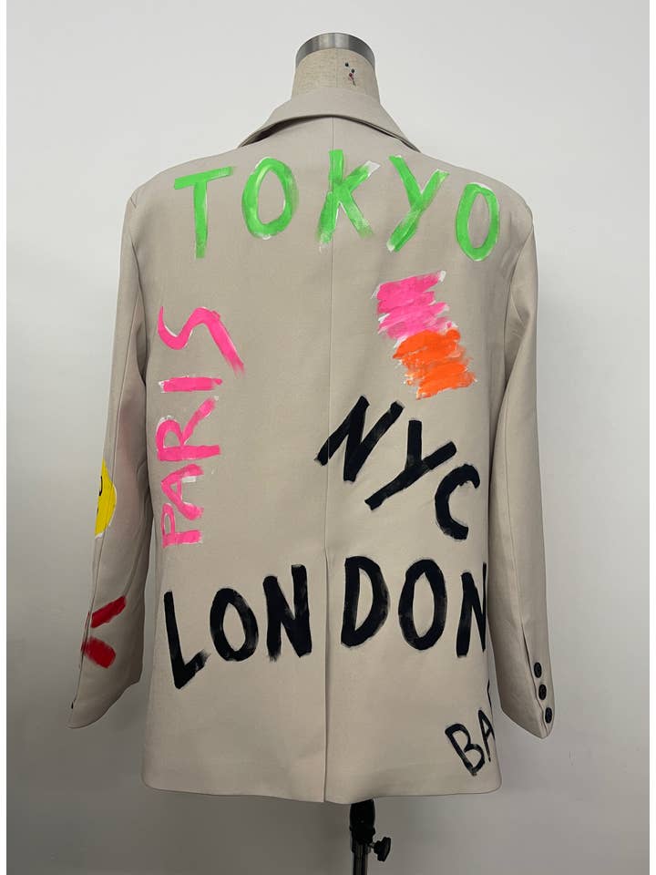 aikha - Wholesale Blazer - Dames - Blazer met opschrift (5635)9