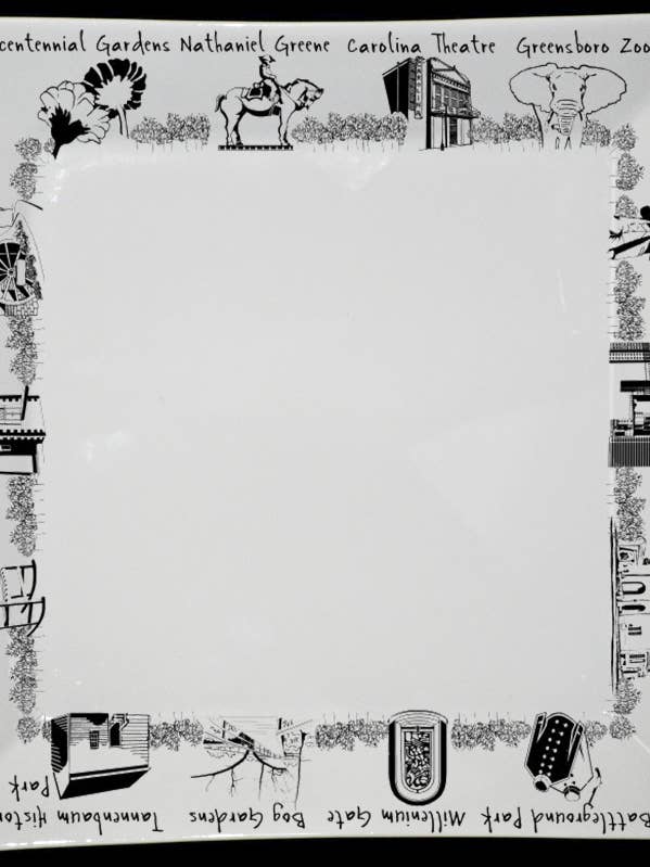 Greensboro Grand plateau carré pour la vente par The Dish