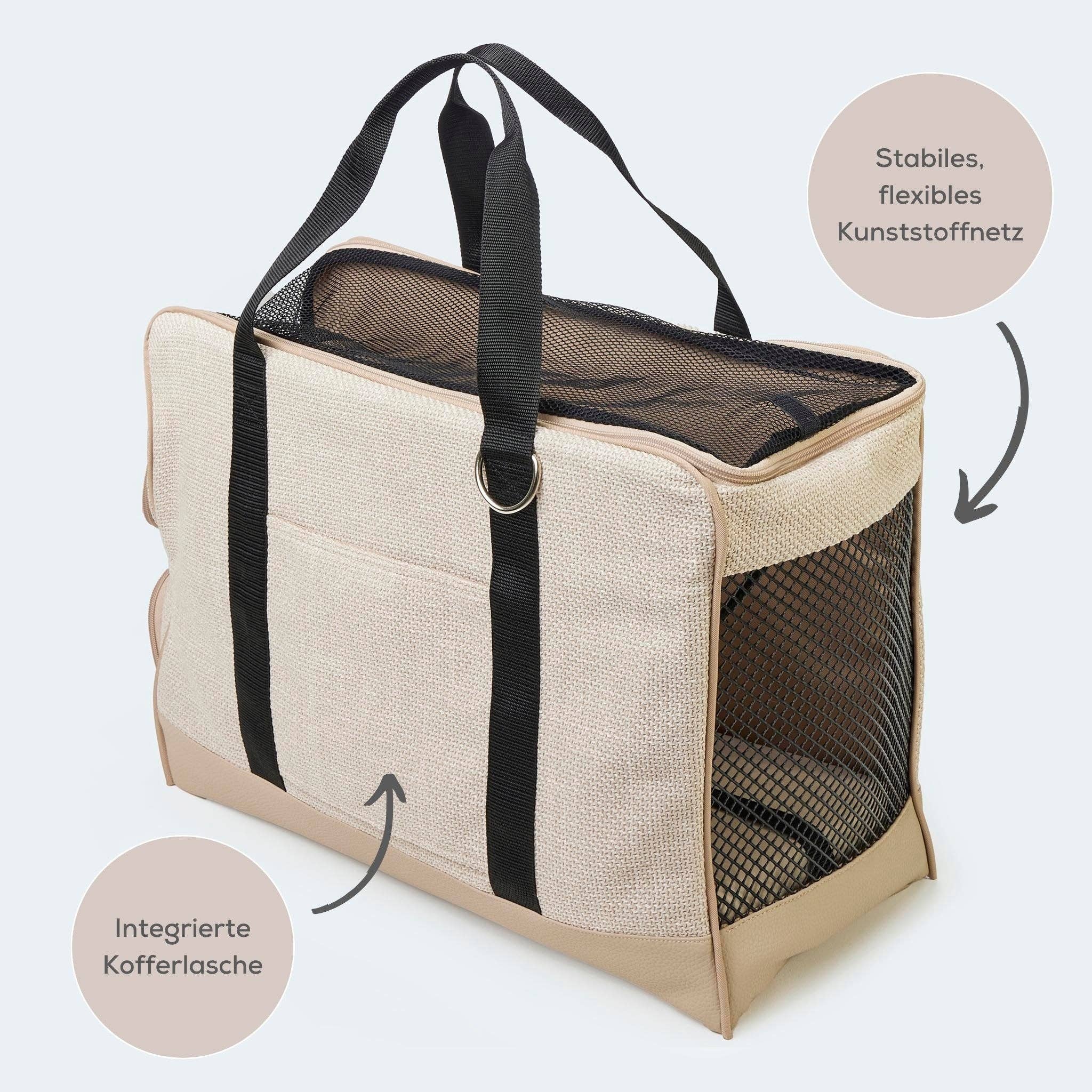 ​​Leopold's Finest for dogs – wholesale Transportbur – Hund – Flygväska för taxar och små hundar med ortopedisk madrass2