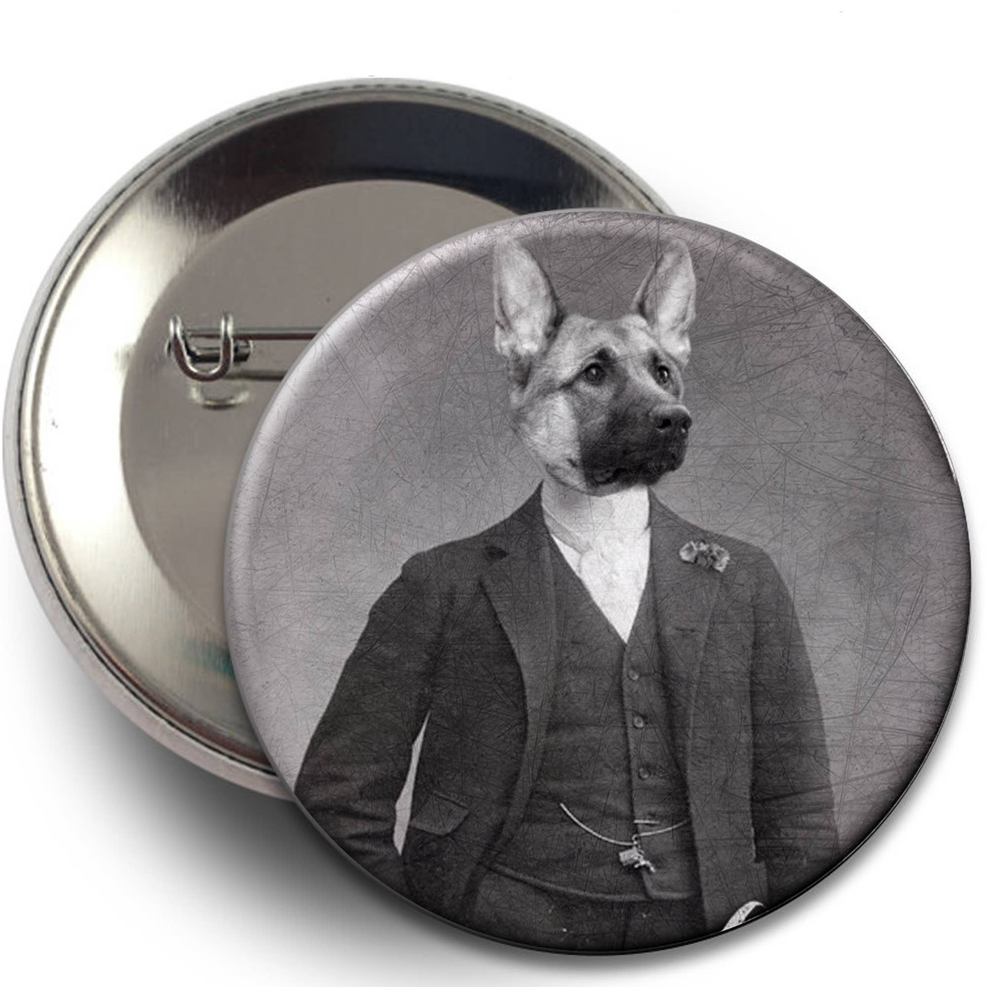 The Wild Oddisorium - Wholesale Lapel Pin/Button - Dog Buttons, Pins, Badges, POS, Funny Dogs in Clothes, Cute23