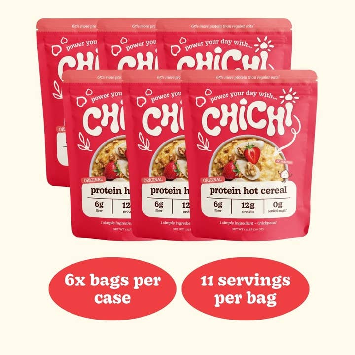 ChiChi Foods - Wholesale Oats - ChiChi Original Protein Hot Cereal 20oz | GF, no added sugar5