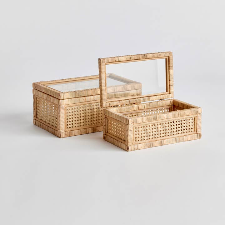 Natural Alfi Boxes, Set of 2 for wholesale on Faire