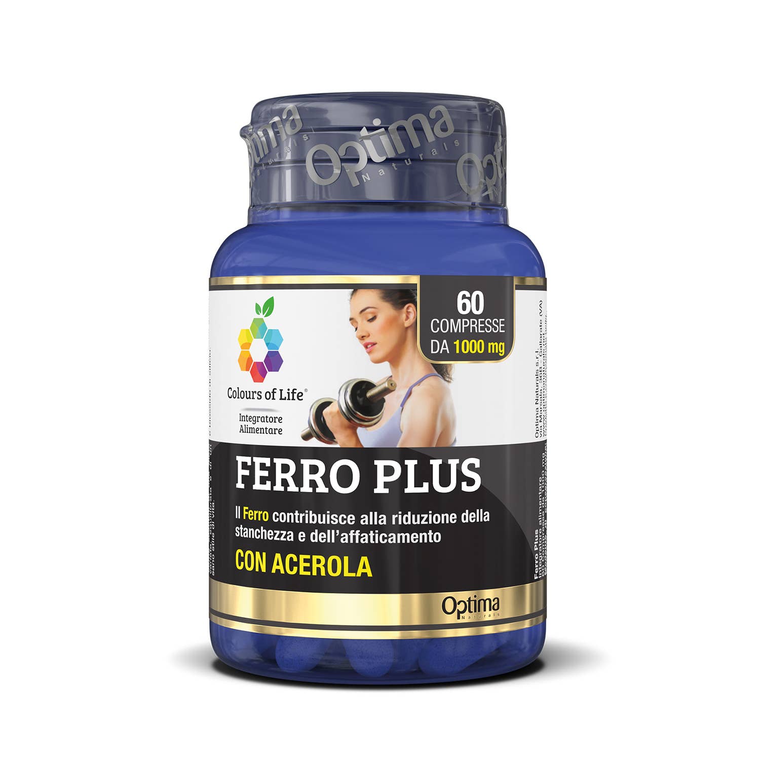 OPTIMA NATURALS - Wholesale Oral Supplement/Vitamin - Ferro Plus, 60 Tablets, 1000 mg