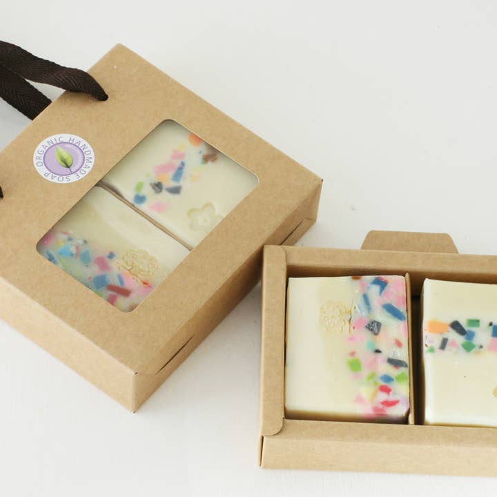 Kraft Soap Giftbox – 2 Soaps for wholesale by One Leaf Soap