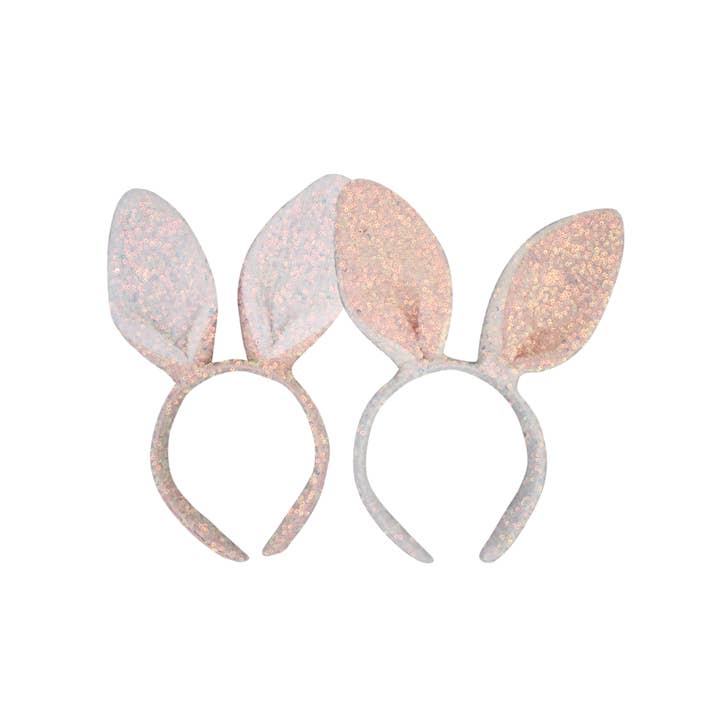 Bandeau à oreilles de lapin à sequins par couleur pour la vente par Bows Arts
