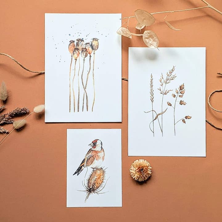 ArtworkByMadelon - Wholesale Art Print - Art print 'Grasses' | Handmade | biotop paper