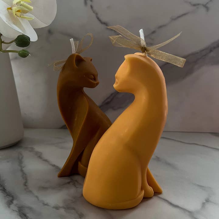 Agaboo Candle - Venta al por mayor Velas de diseño llamativo - Vela elegante con forma de gato, 5.5 x 2.5 pulgadas, con forma de animales11