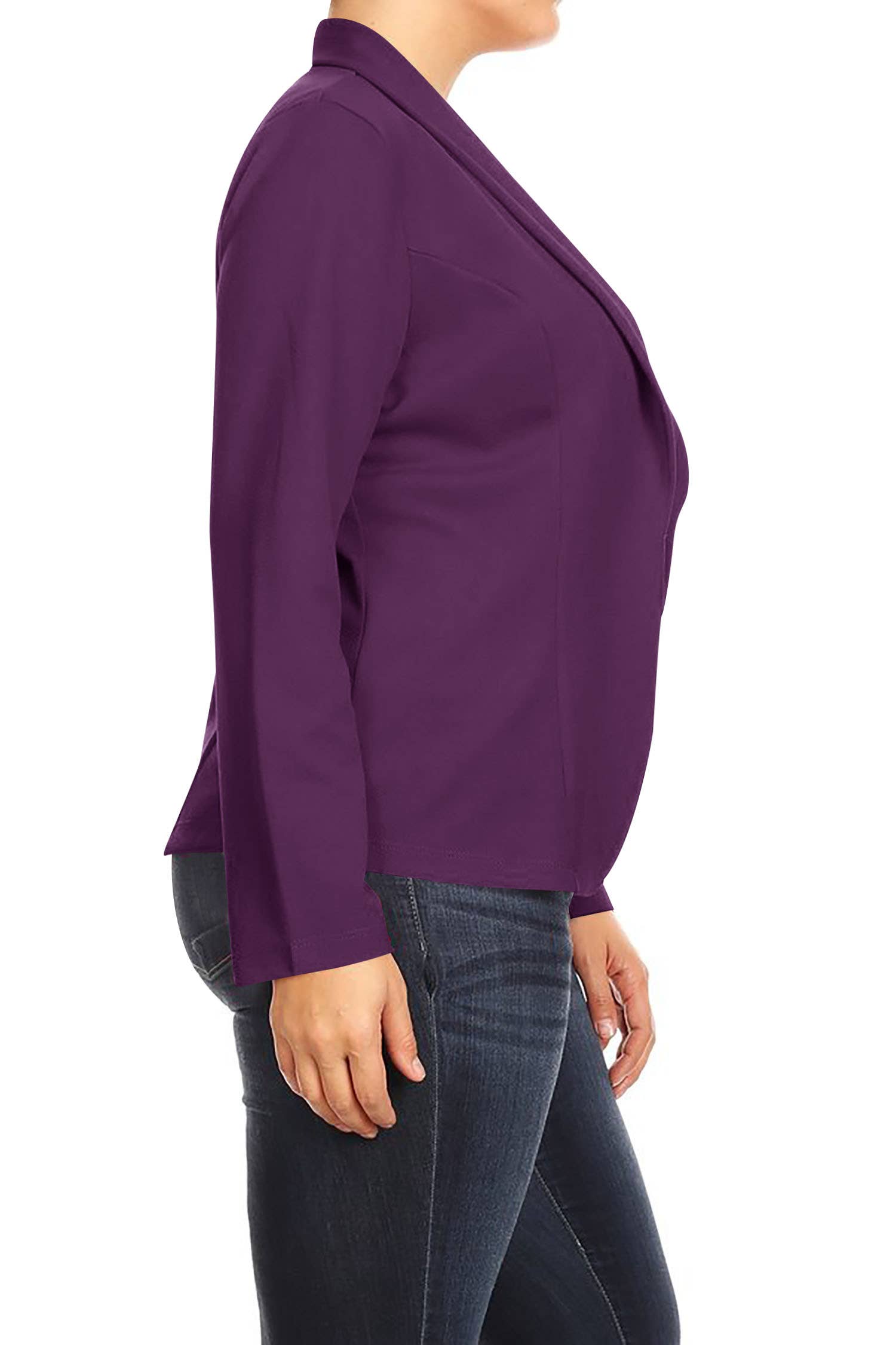 MOA COLLECTION - Wholesale Blazer - Women's - Plus Size Casual Open Front Office Work Wear Blazer Jacket21