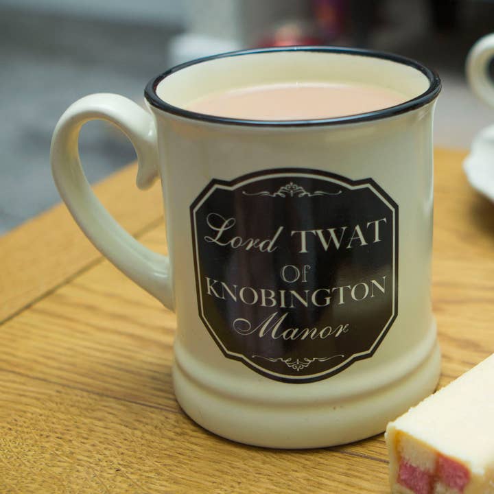 Lord Twat Novelty Mug - Novelty Gifts for Christmas for wholesale by Boxer Gifts