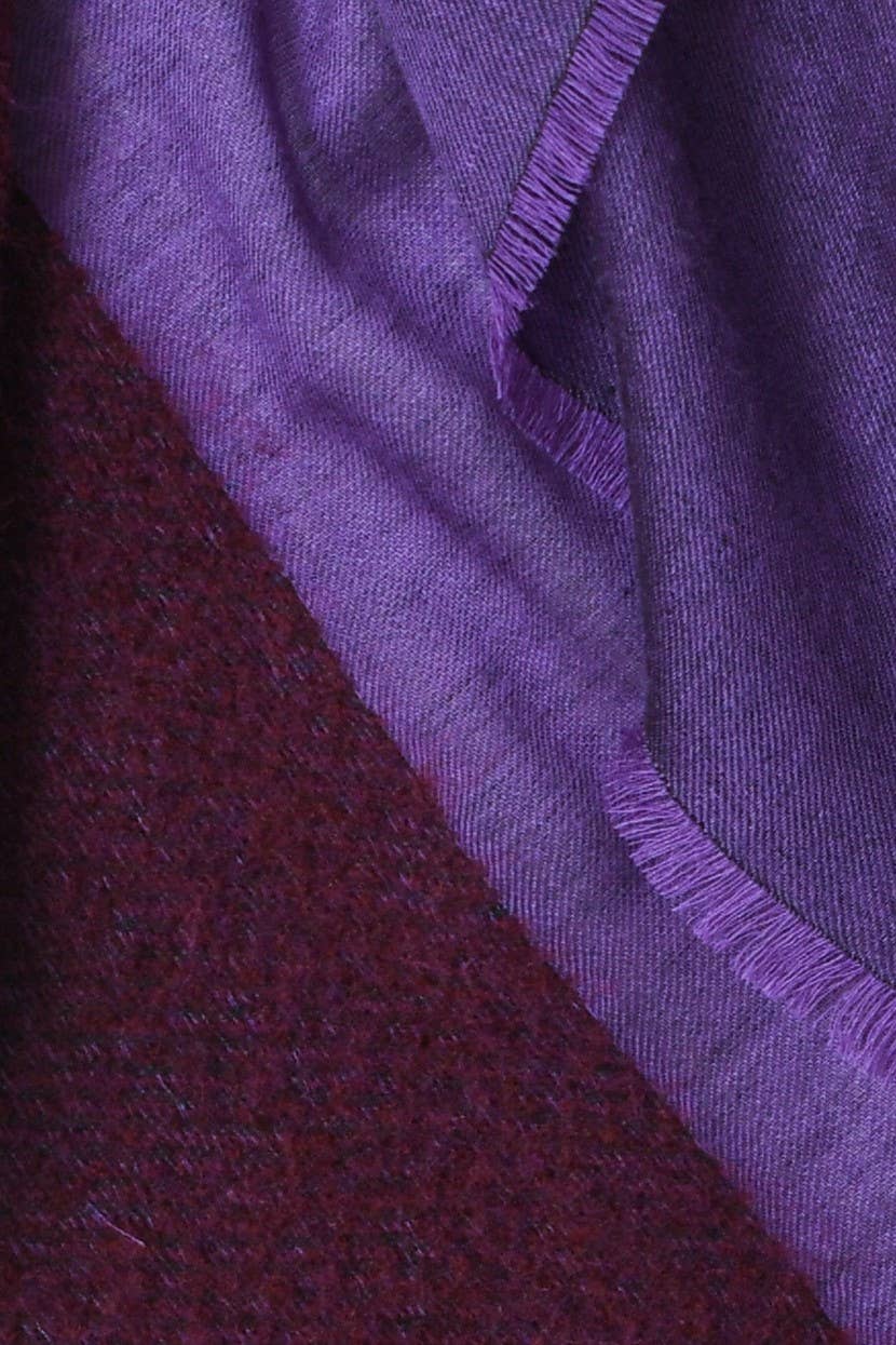 Abstract - Wholesale Scarf - Women's - Wool blend scarf with bouclé details22