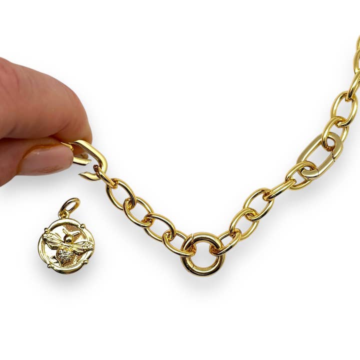 Shiver + Duke - Wholesale Pendant/Charm Necklace - Trio Interchangeable Charm Necklace