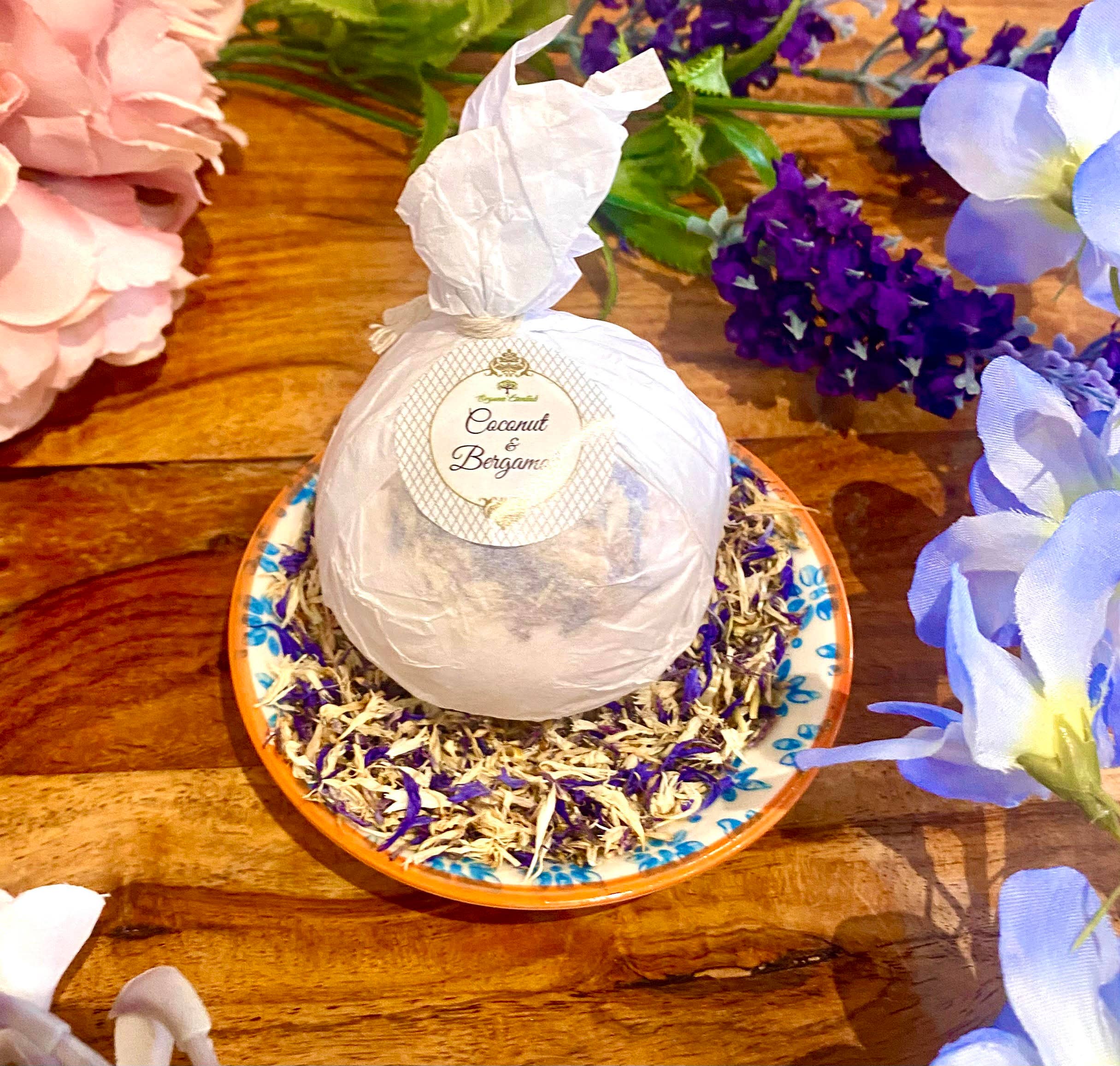 Organic Essentials – wholesale Bath bomb/fizz – Therapeutic Bath Bomb - Organic Coconut & Bergamot Essential5