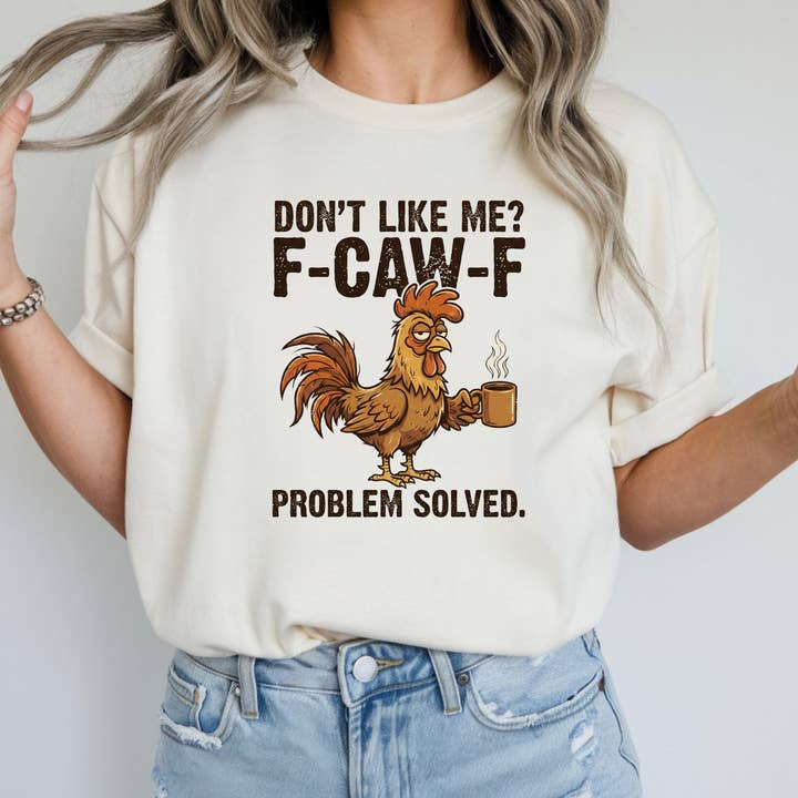 T-shirt graphique drôle de poulet café – T-shirt style ferme humoristique pour la vente par TheWorldOfMYes