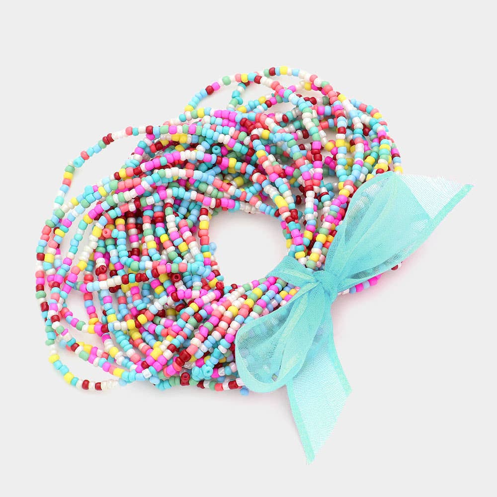 Sensibling Corp. - Wholesale Beaded Bracelet - 25PCS - Seed Beaded Stretch Bracelets
23