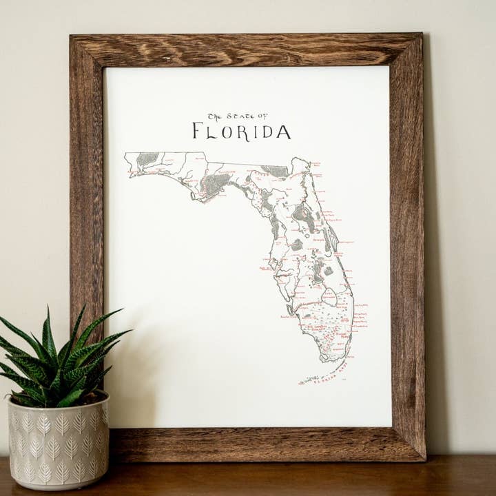 Florida Map for wholesale by Lord of Maps