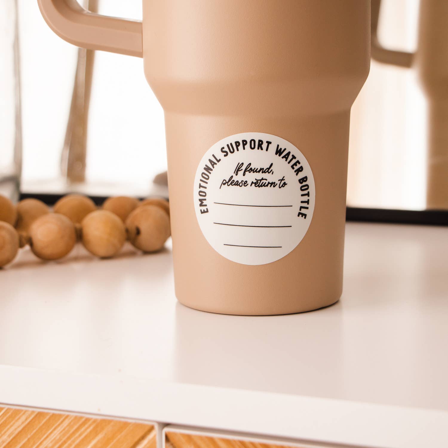 The Anastasia Co - Wholesale Sticker - Emotional Support Water Bottle If Found Stickers - Set of 32