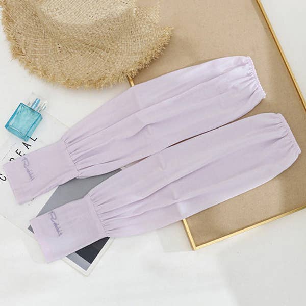 Sheer Trend - Wholesale Arm Warmers - Women's - Solid Color Ice Silk Loose Sun Protection Sleevelet13