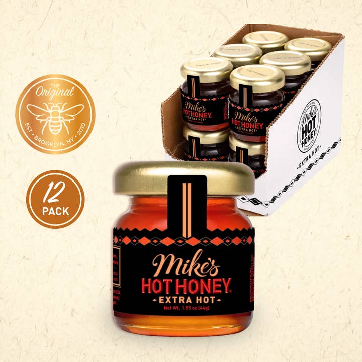 Mike's Hot Honey | Extra Hot | Mini Jars | 12-pack | 1.5oz for wholesale by Mike's Hot Honey