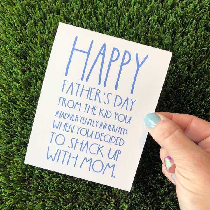 Personal Paper Hugs - Wholesale Father's Day Card - Funny Father's Day Card for Stepdad Father's Day Card for Bonus Dad Card for Father's Day Funny Stepfather Card Funny Bonus Dad Card1