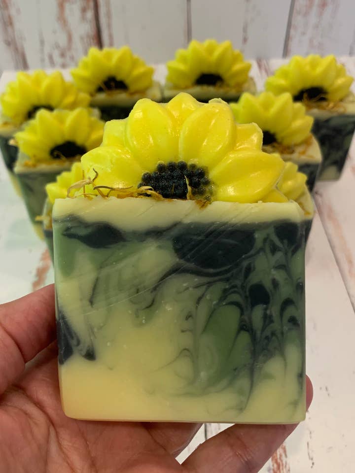 Sunflower Soap for wholesale by Sabun by The Bay
