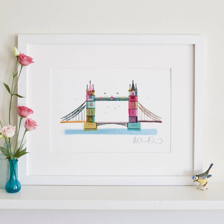 Imprimé Tower Bridge, décoration murale de Londres pour la vente par I Drew This