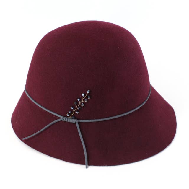Pretty Persuasions - Wholesale Cloche Hat - Women's - H22060 Clarissa Cloche Wool Hat