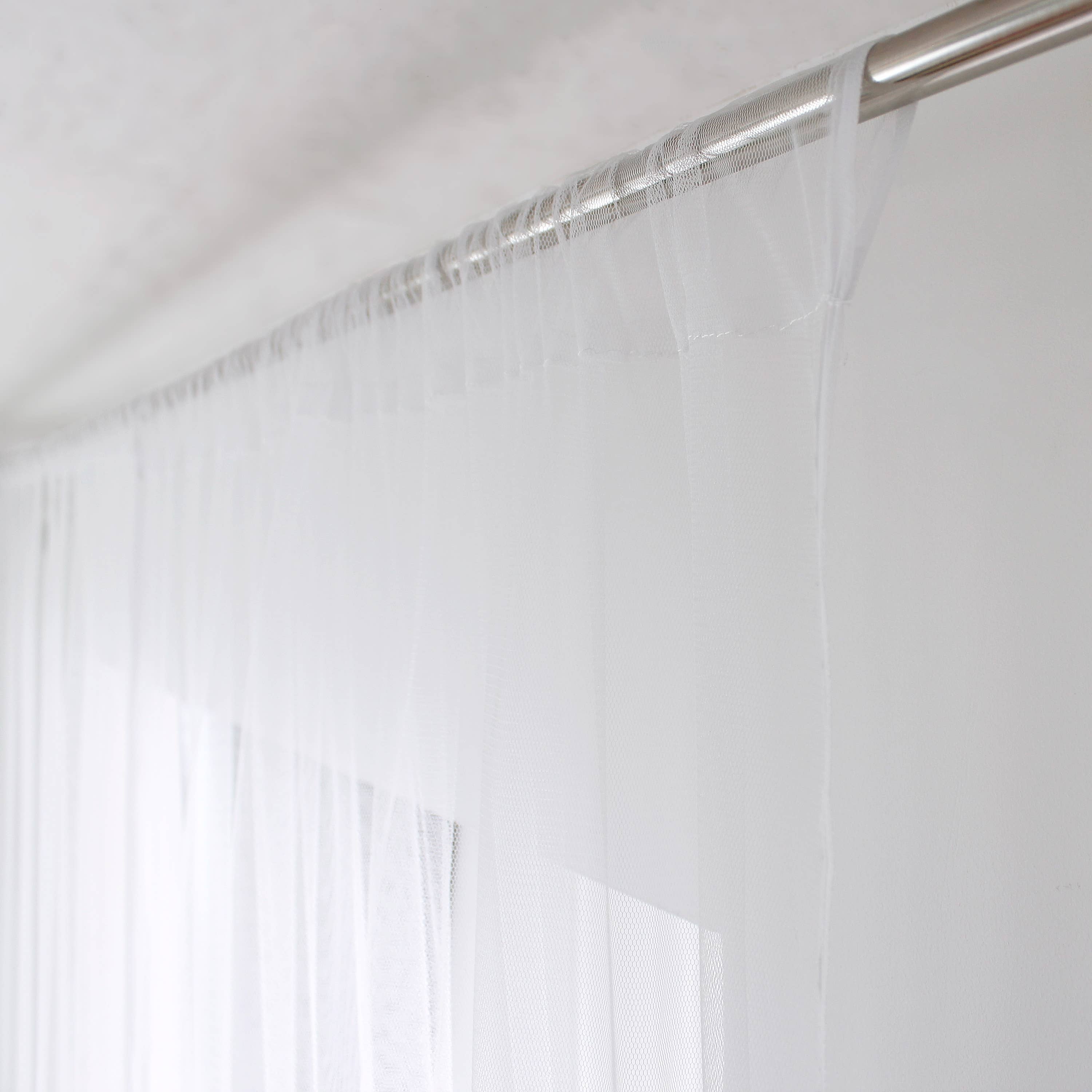 DECOSTARS - CmaDECO - Wholesale Curtain - Mosquito Net Curtain, White, Moustik Collection1