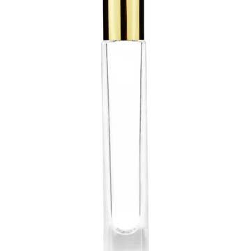 Best Bottles - Vente Supports pour huile essentielle - Grande bouteille en verre cylindrique transparent avec bille roulante en métal-9 ml5
