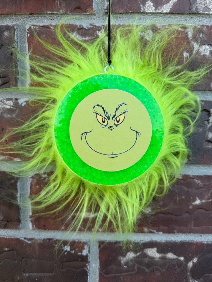 Grinch Fur #2 Christmas Freshie for wholesale by Gussied Up