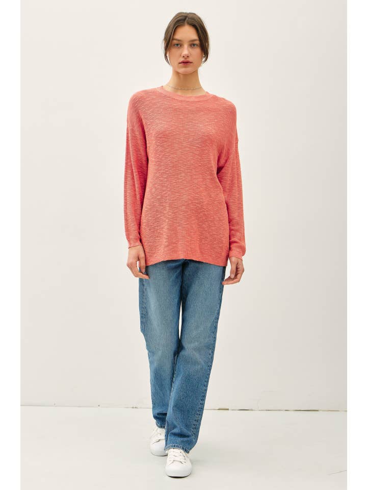 Be Cool - Wholesale Knit Sweater - Women's - LIGHTWEIGHT COTTON SLUB SWEATER 5