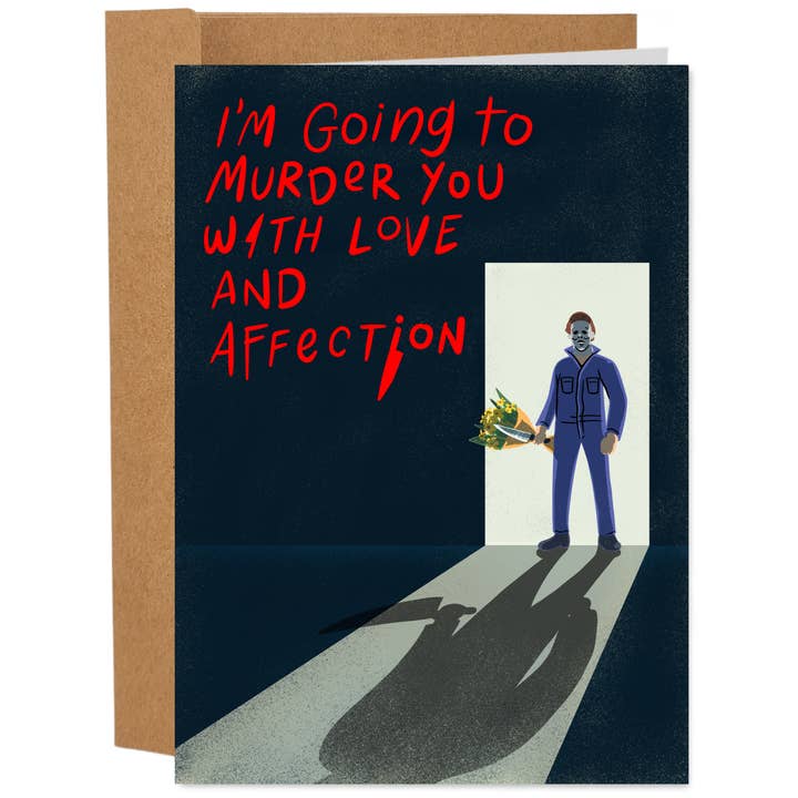 Sleazy Greetings - Wholesale Love Card - Michael Myers - Funny Love Greeting Card