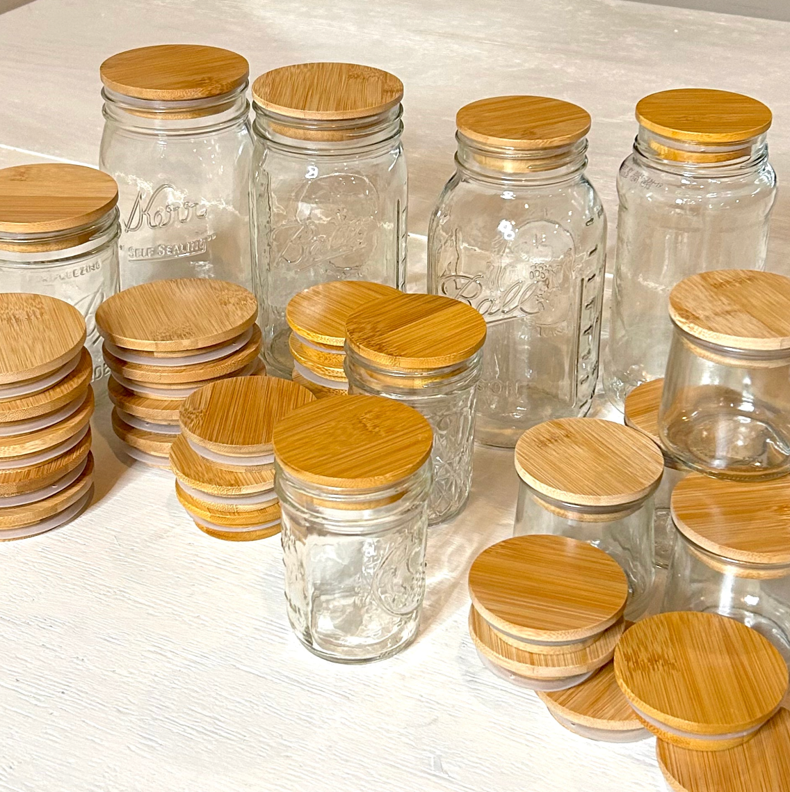 Bamboo Switch - Wholesale Food Storage Container - Bamboo Mason Jar Lid | Standard Mouth | Stocking Stuffer5