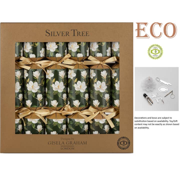 Silver Tree Home & Holiday - Wholesale Party Favor - 6133-23: 12in 6ct ECO Magnolia (ECO3)0