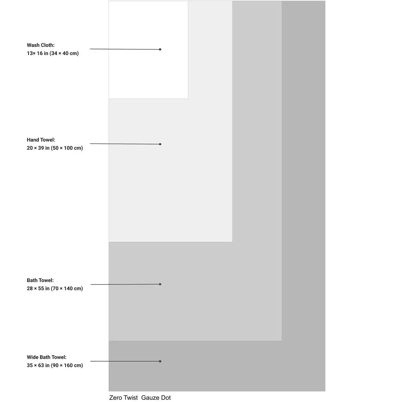 UCHINO Zero Twist Gauze Dot - White for wholesale on Faire3