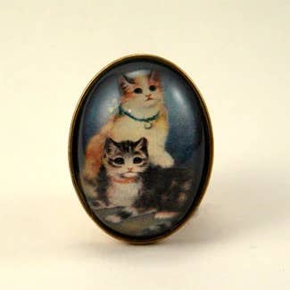 Hello Kitties Deluxe - Broche para retrato de gato para venta al por mayor de B.Berish