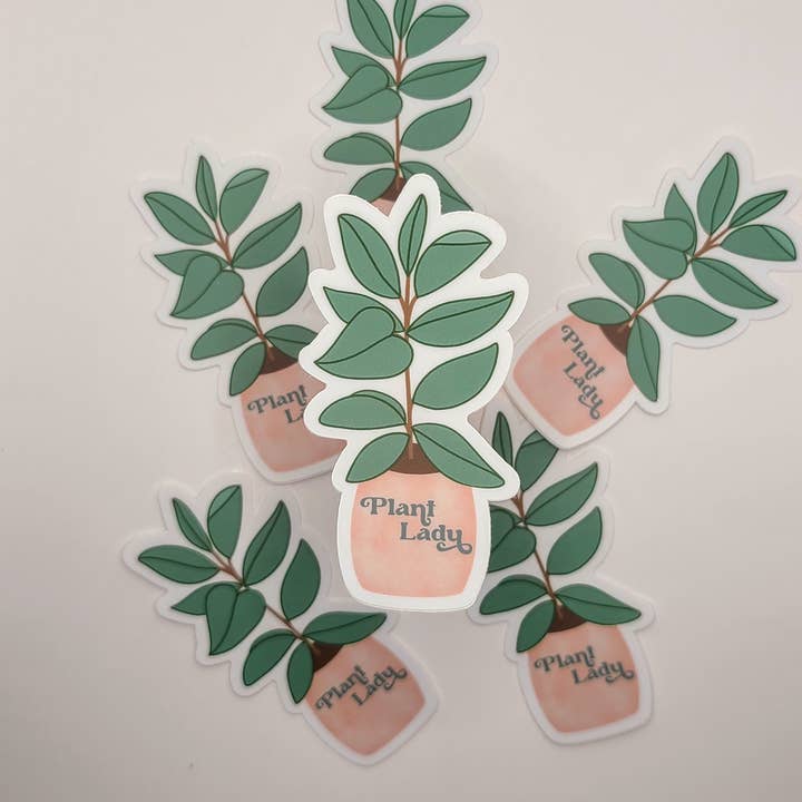 Pflanzendame Aufkleber für den Großhandel von Marigold & Aster Creative