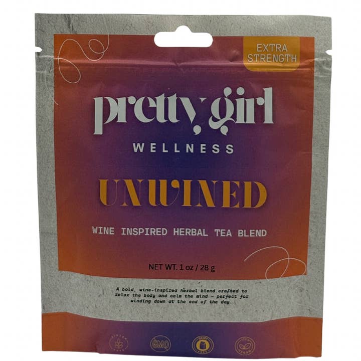 Unwined wine inspired tea: Pre-order, Ships 10/4/25 for wholesale by Pretty Girl Wellness