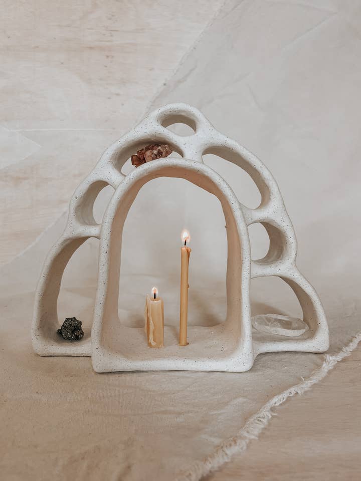 Handmade Ceramic Altar – Ritual & Meditation Decor for wholesale by Anna Flowers Ceramics
