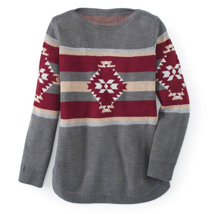 Split Rail Tunic Sweater for wholesale by Back in the Saddle