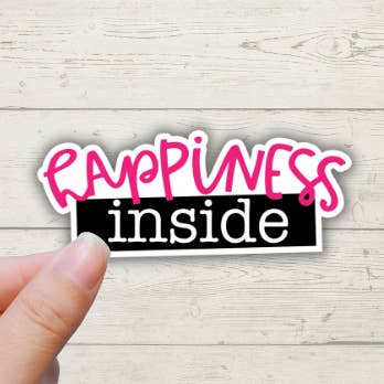 Lykke inde - Small Business Glad Indlæg klistermærker for engroshandel hos Forest Crafts