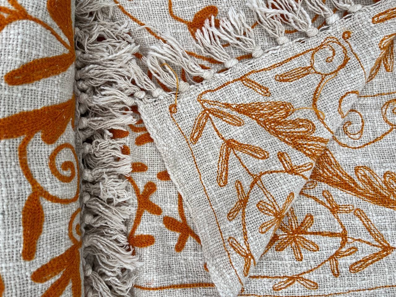 Bhawana Handicrafts - Wholesale Quilt - Curtain Indian Cotton Suzani Quilt Twin Size Floral Bedsheet6